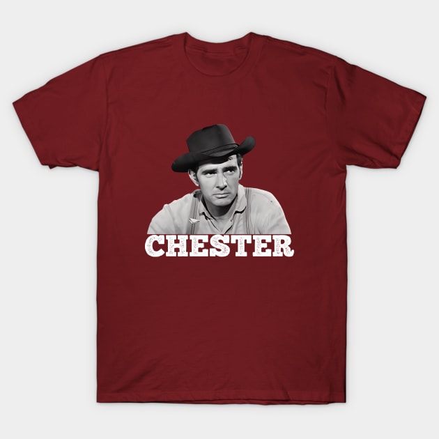 Chester - Gunsmoke - Tv Western T-Shirt by wildzerouk